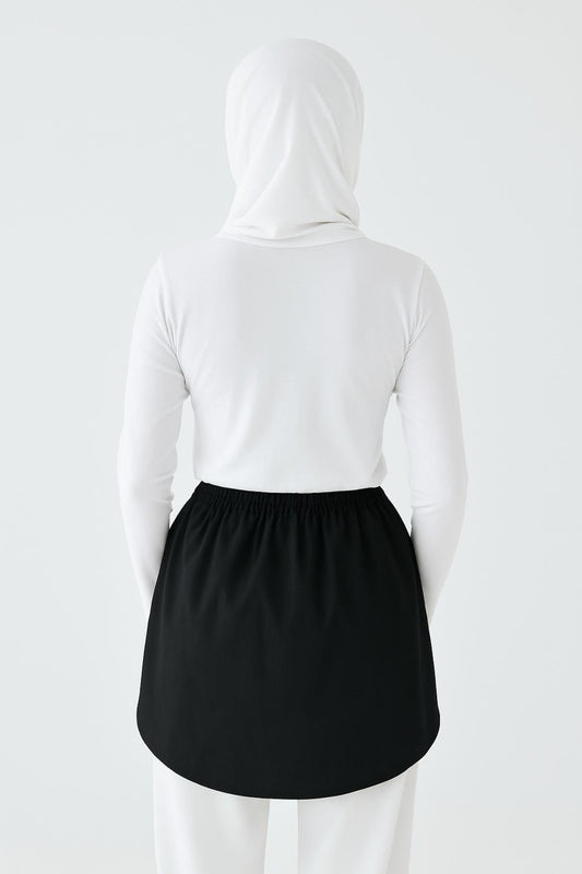 تنورة قميص - أسود