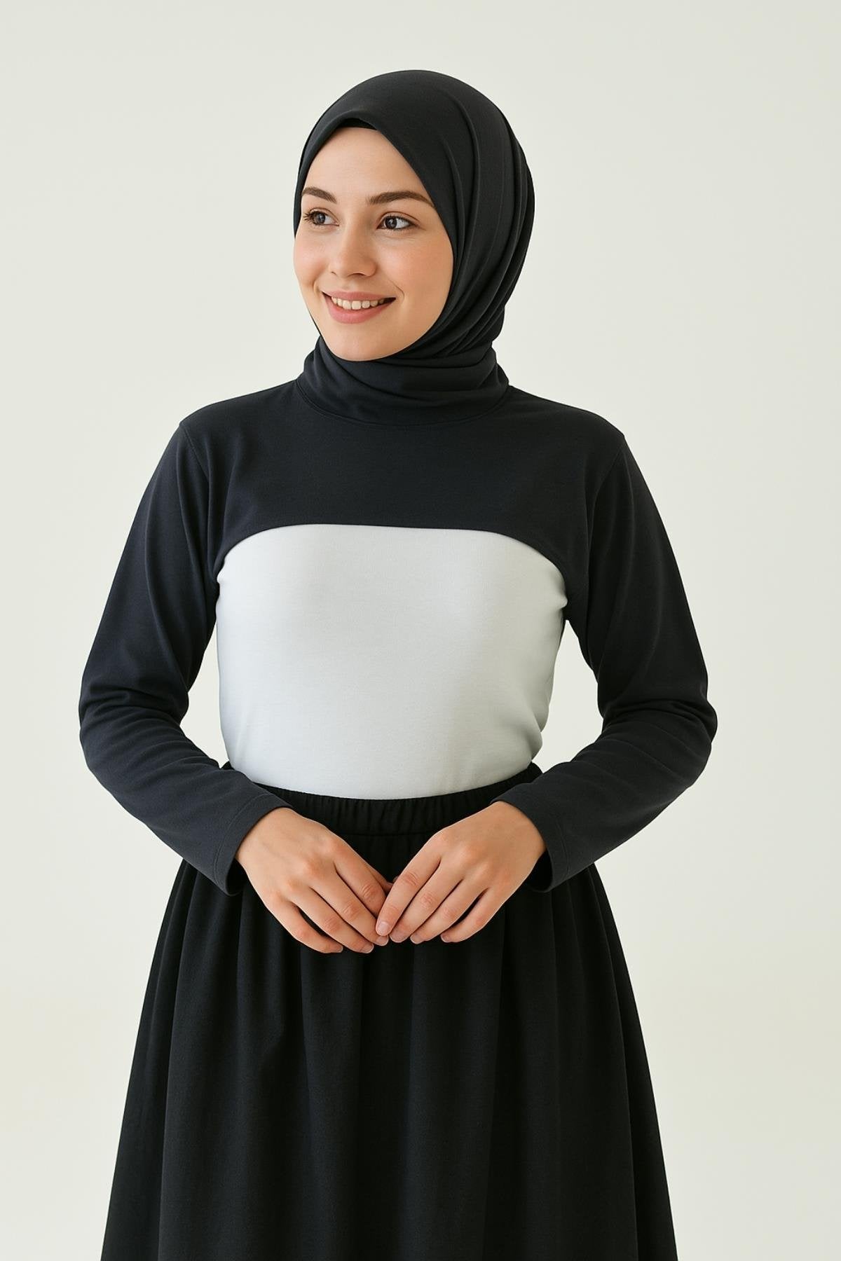 Dik Yaka Boyunluklu Kolluk - Antrasit