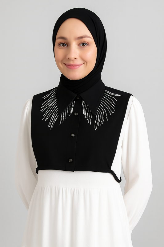 ياقة قميص دايموند فلو - أسود | أوتلت