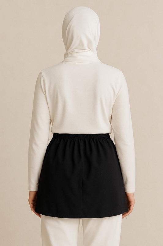 تنورة قميص - أسود
