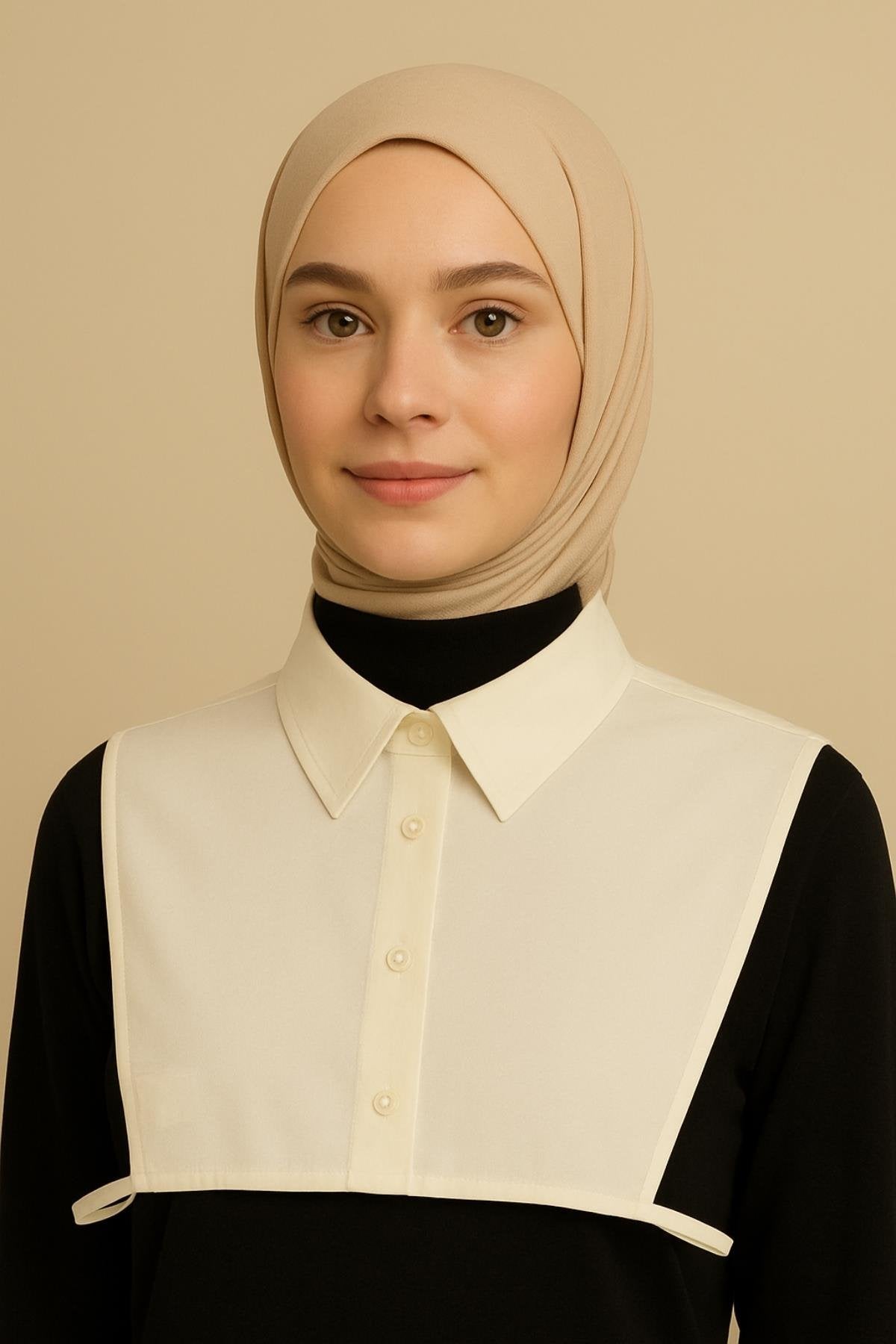 Gömlek Yakası - Krem