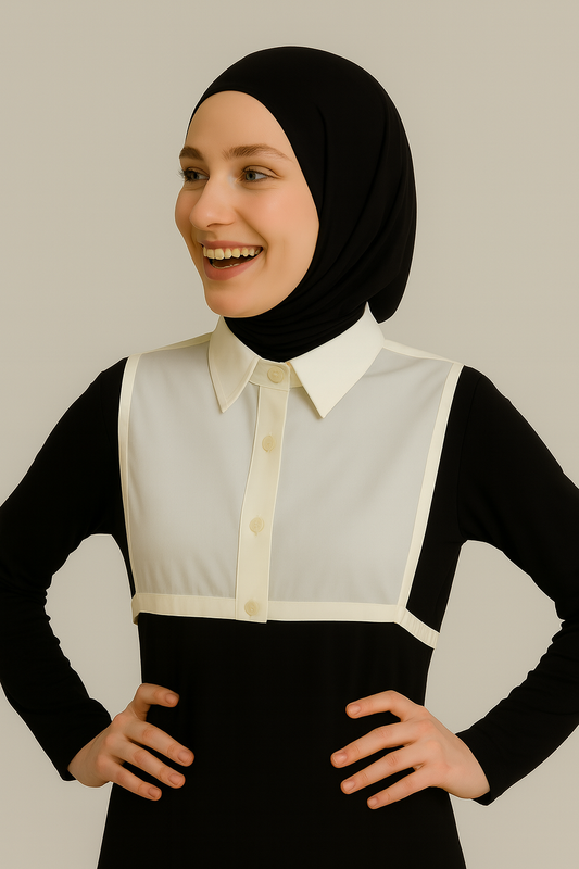 ياقة القميص - كريمي