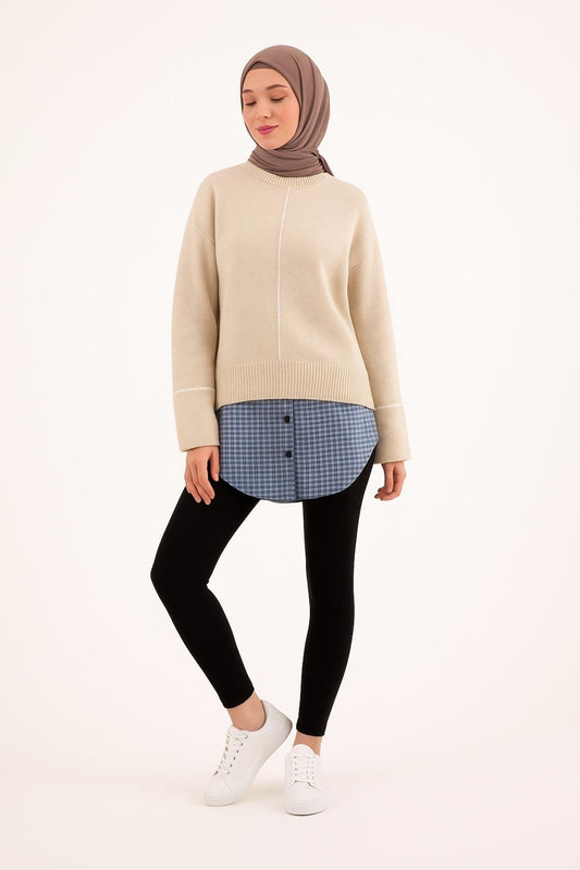 تنورة قميص - أسود