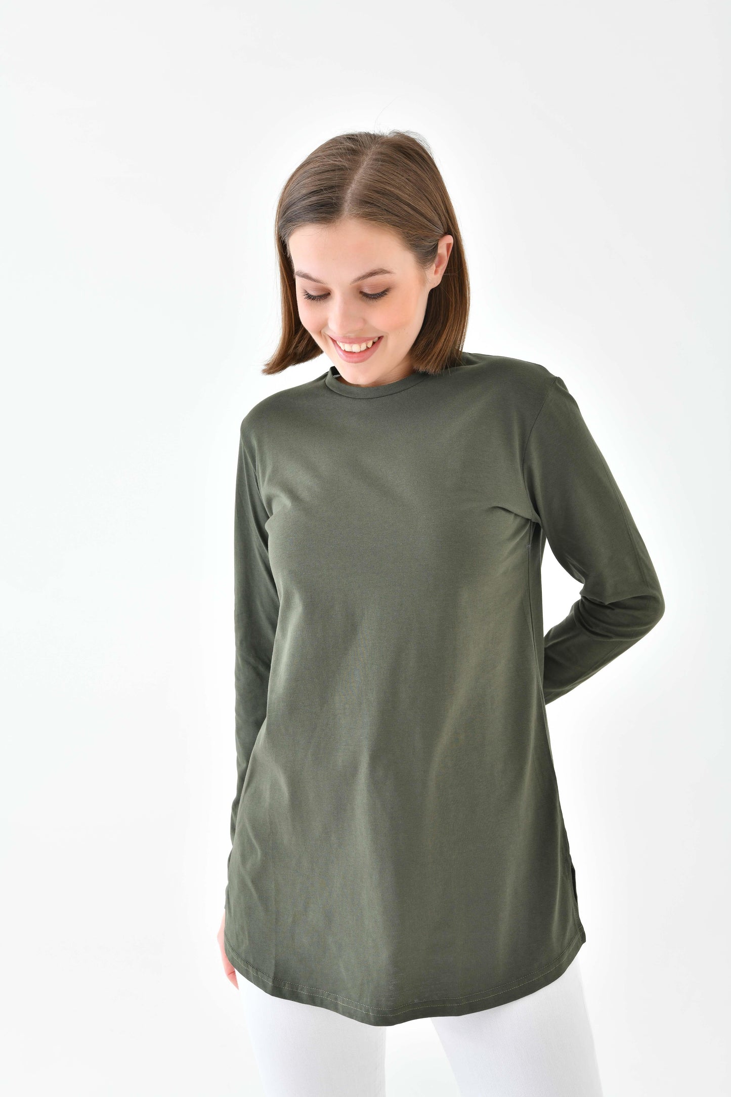 Klas Basic Tunik - Koyu Yeşil