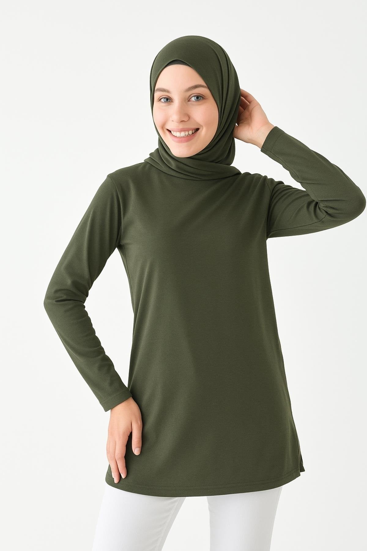Klas Basic Tunik - Koyu Yeşil