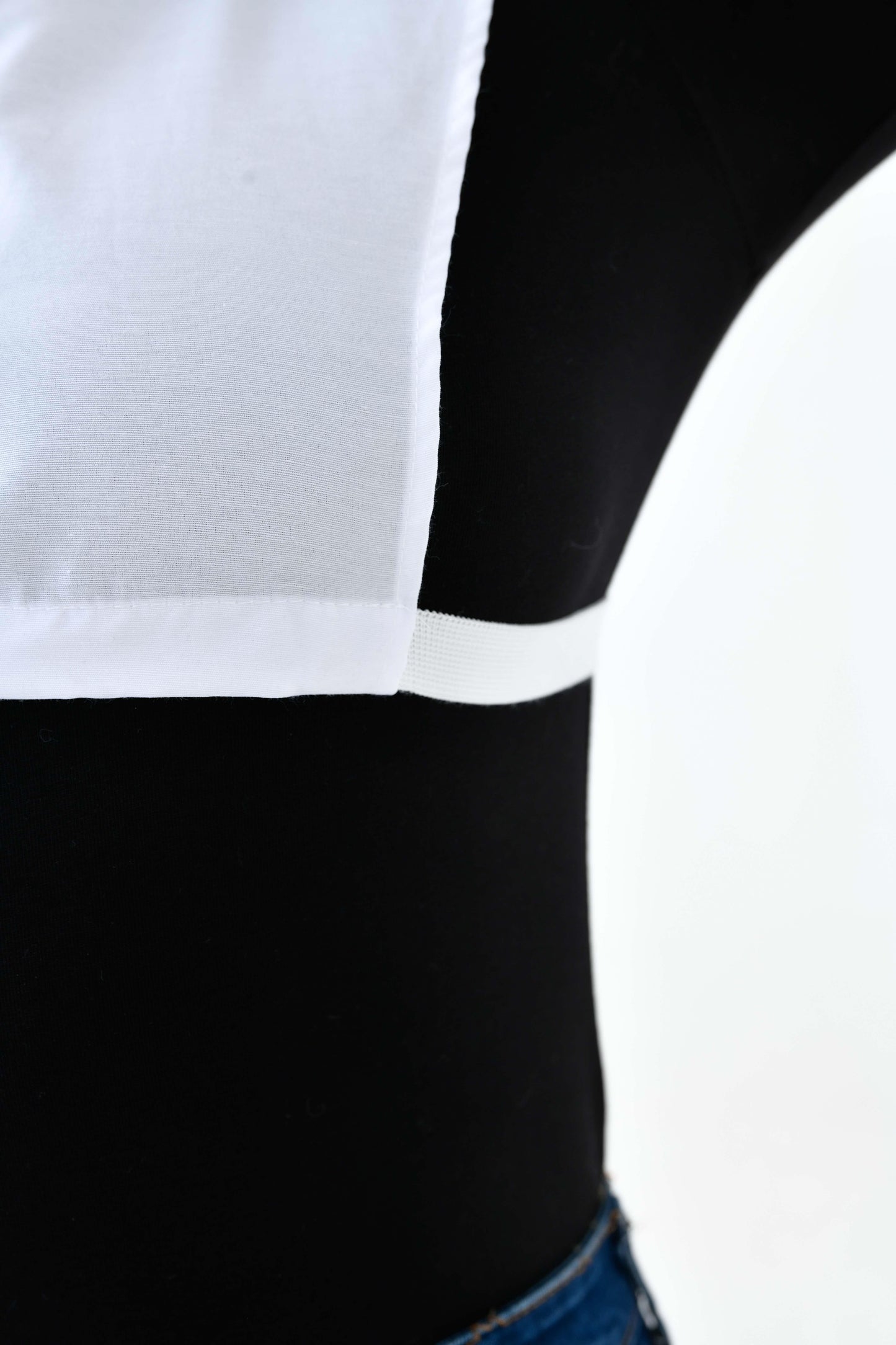 MIRACH Curve Büyük Beden Papatya Model Gömlek Yaka - Beyaz