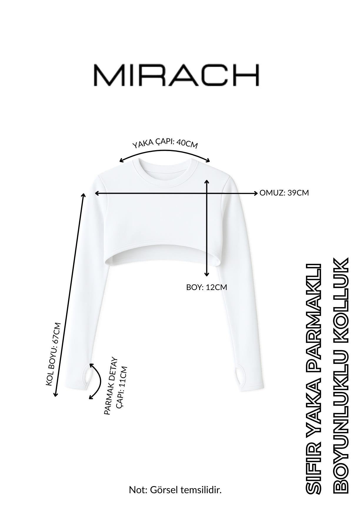 سوار ذراع بدون ياقة للرقبة - أسود