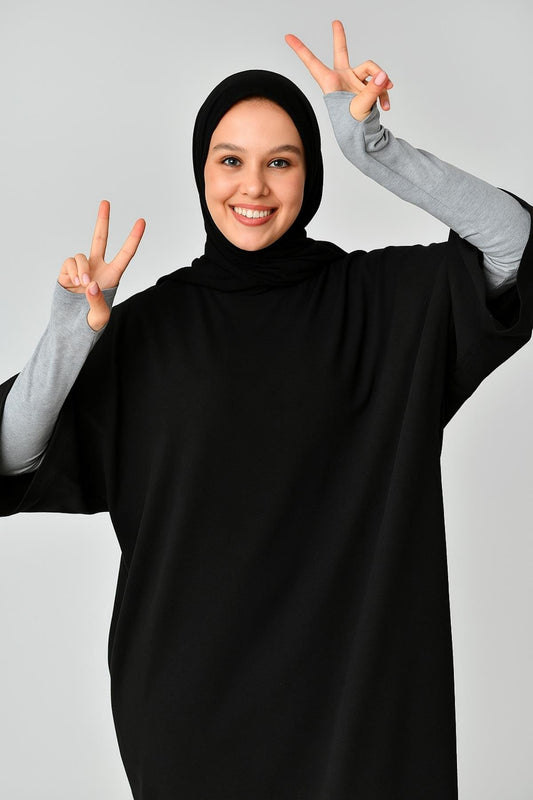 Parmak Detaylı Lastikli Kolluk - Gri