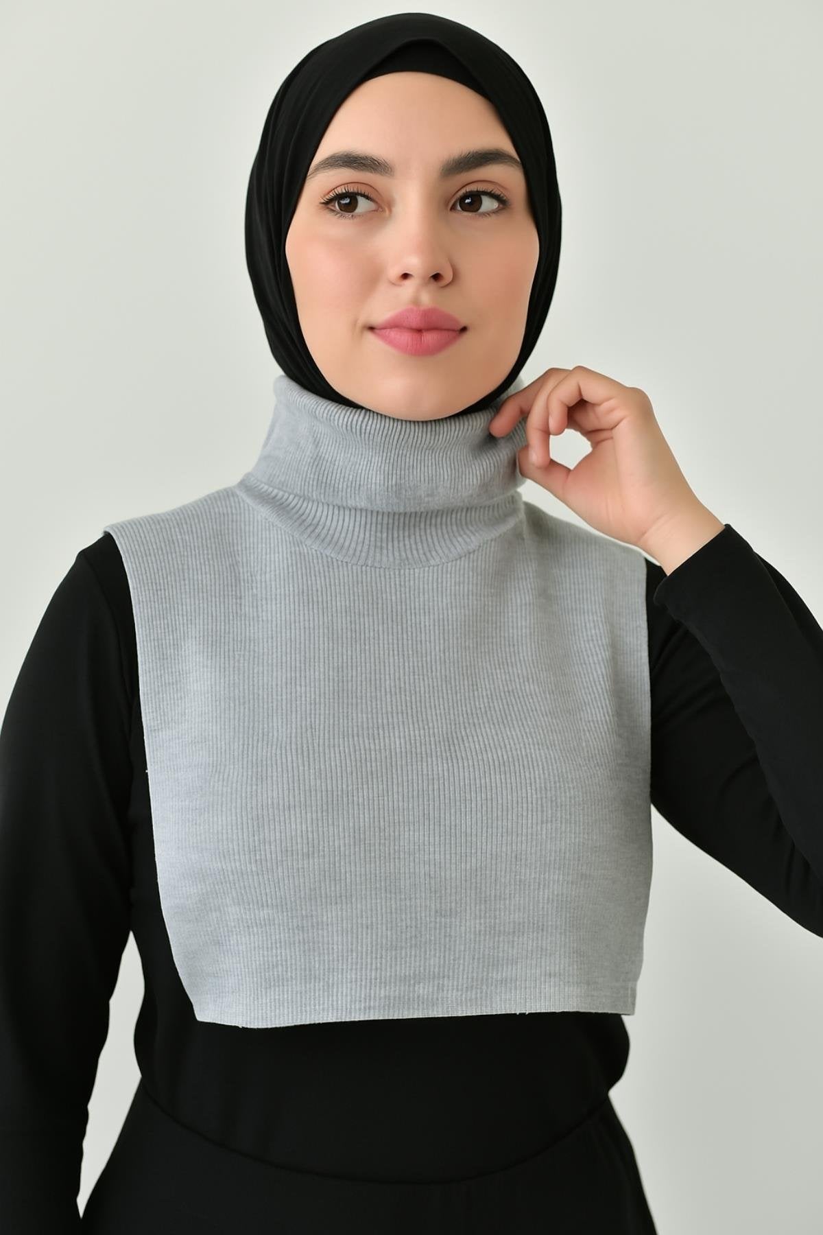 Tam Balıkçı Full Kapalı Fitilli Boyunluk - Gri