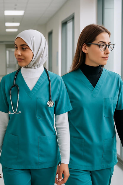 2'li Paket Dik Yaka Boyunluklu Kolluk Seti - Siyah ve Beyaz