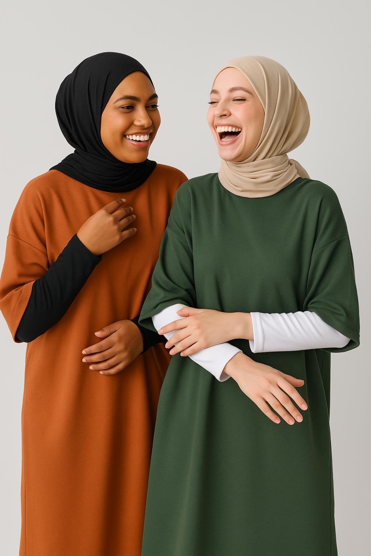 2'li Paket Lastikli Kolluk Seti - Beyaz ve Siyah