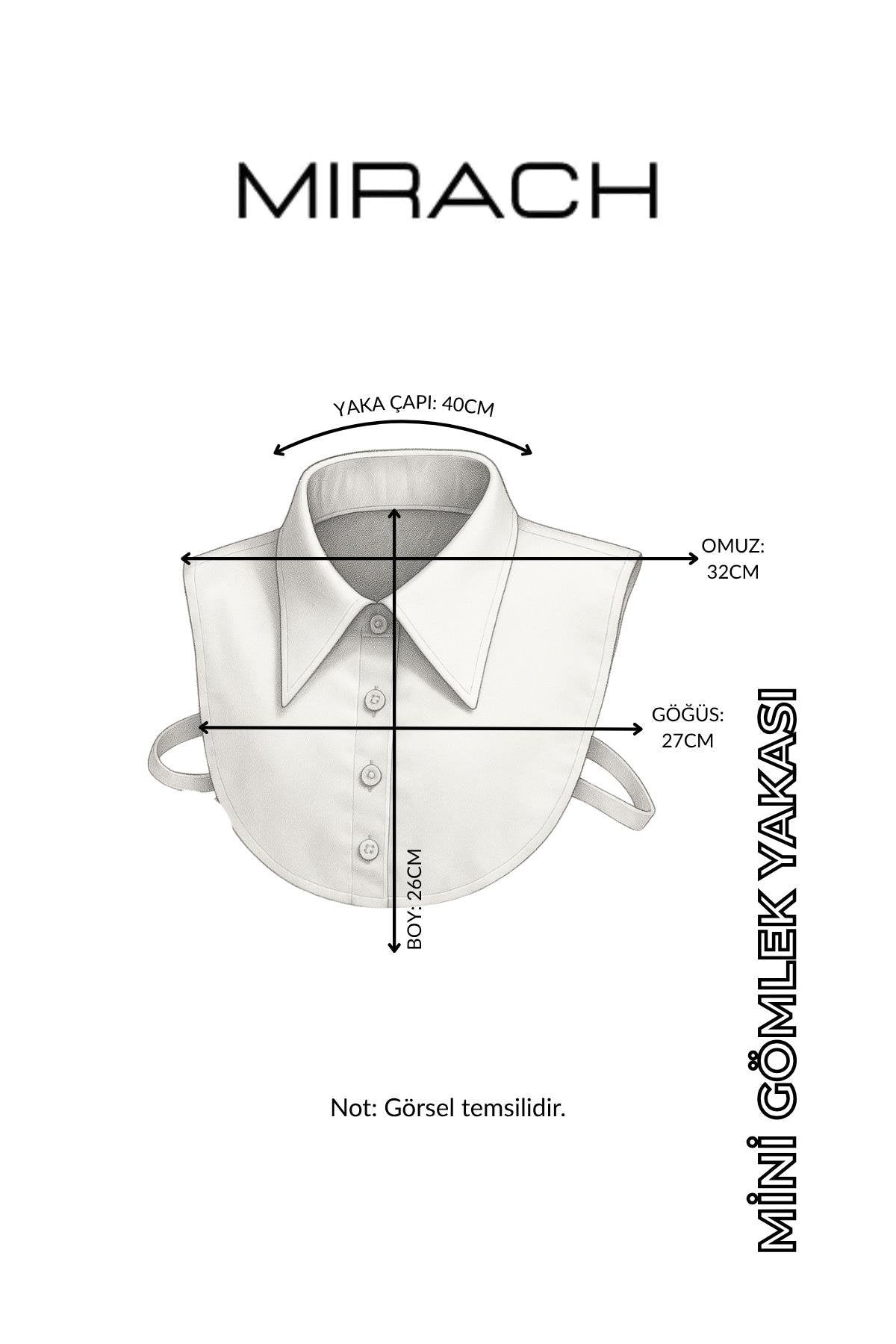 Kazak İçi Gömlek Yakası | Takma Yaka Aparatı | Katmanlı Görünüm | Şık Kombin Tamamlayıcı Kadın Aksesuarı