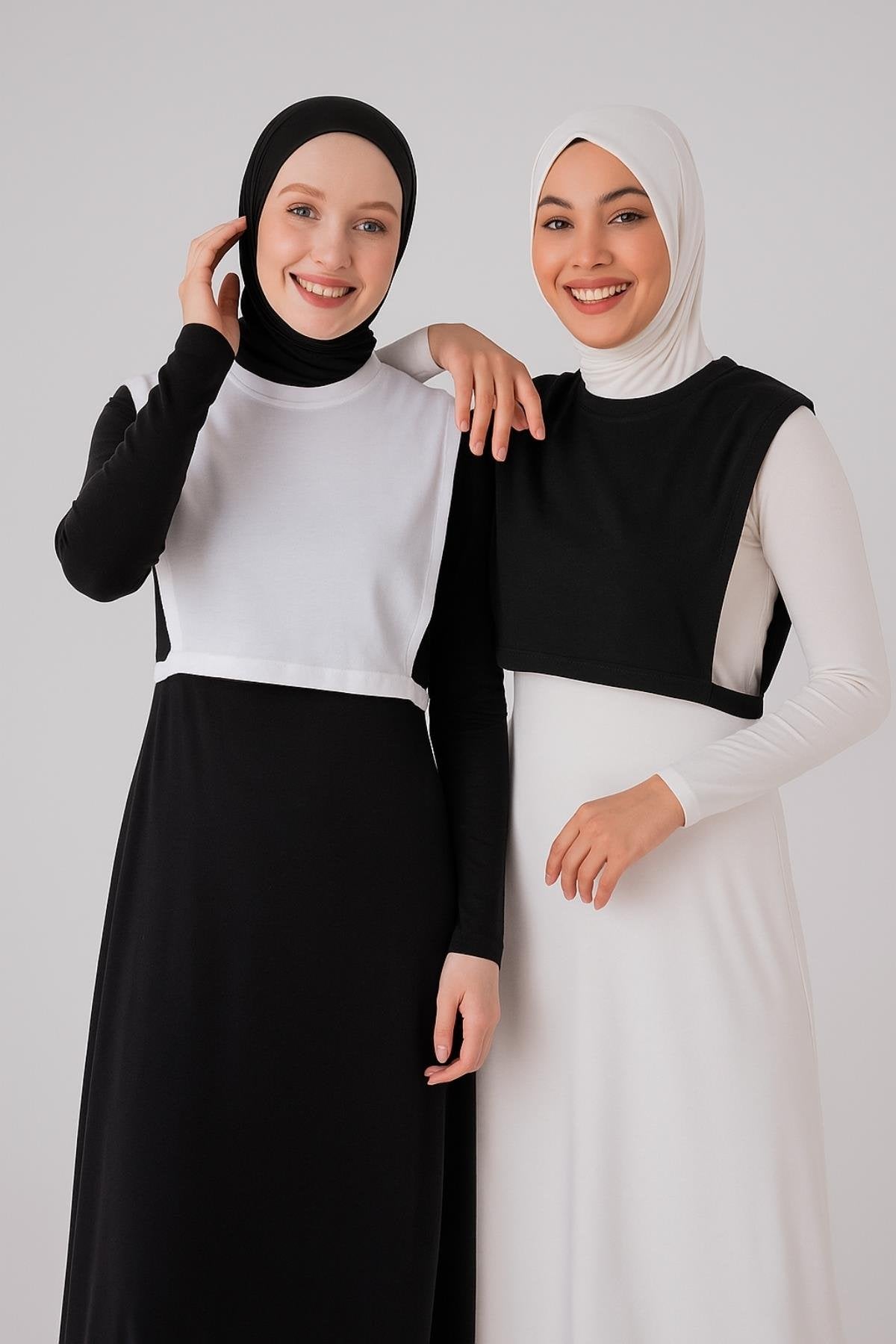 Kadın tesettür kolluk modelleri ile tamamlanan minimalist stil