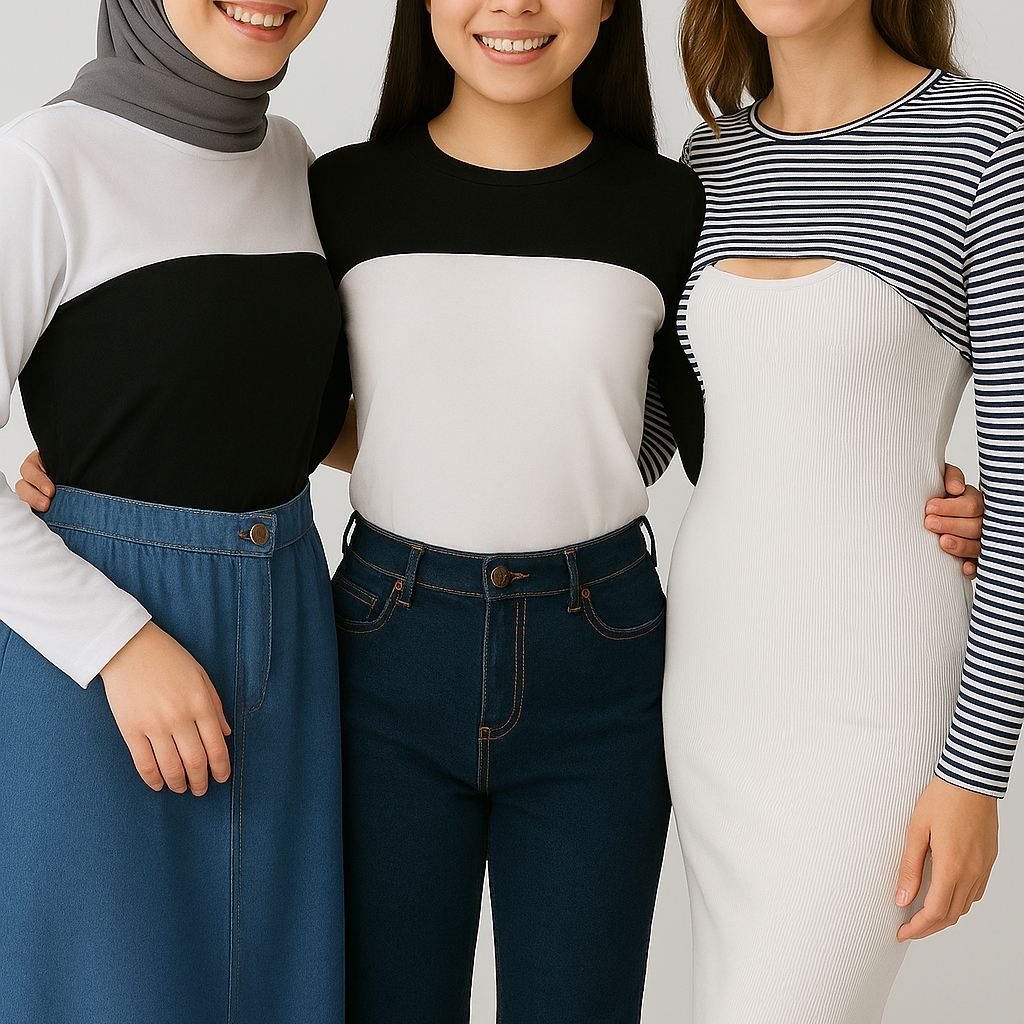 Tesettür boyunluk kolluk seti ile günlük kullanım için rahat ve şık uzun kolluk modelleri