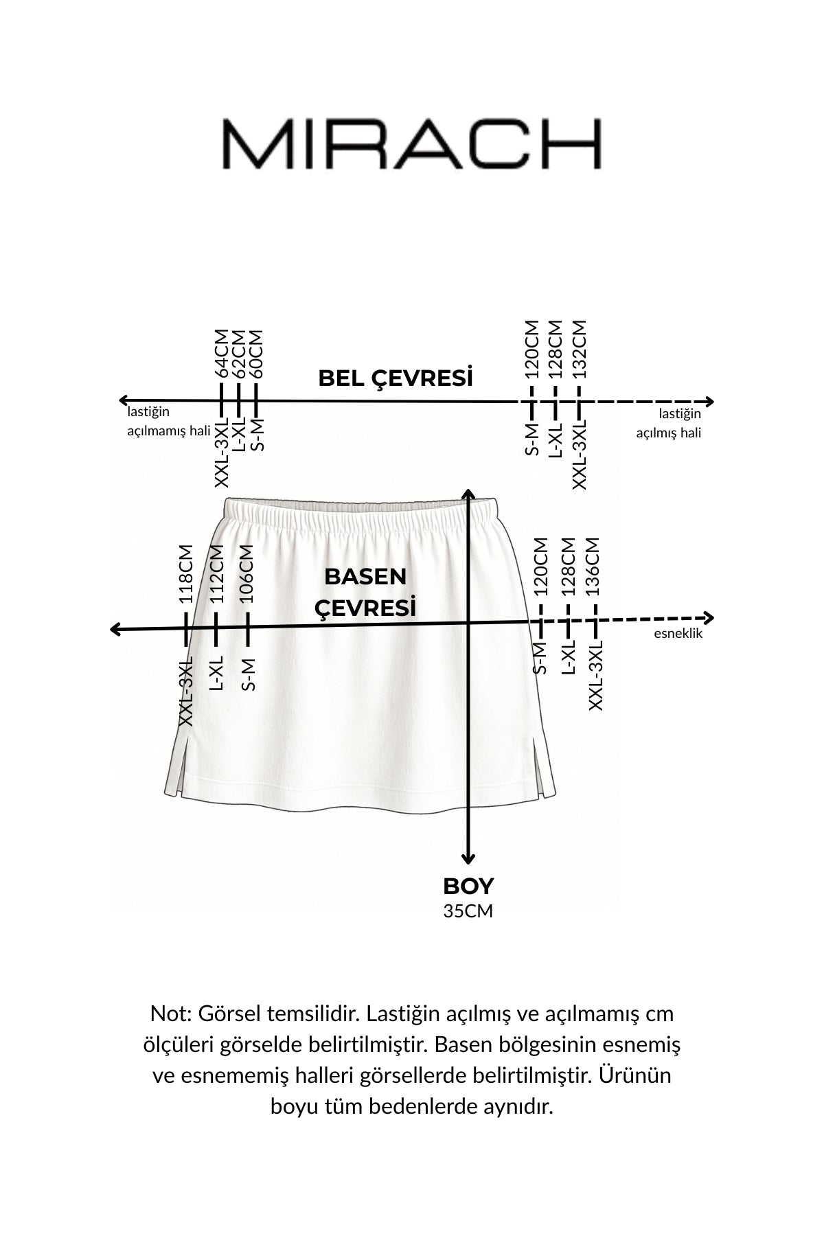 2'li Paket Beyaz Yırtmaçlı Etek ve Dik Yaka Kolsuz Boyunluk Seti
