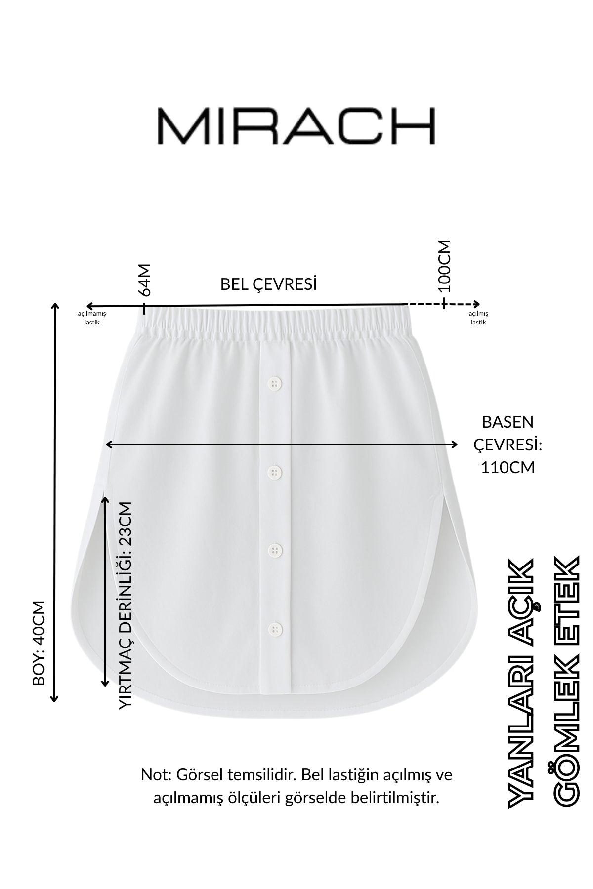 Shirt Skirt - Black