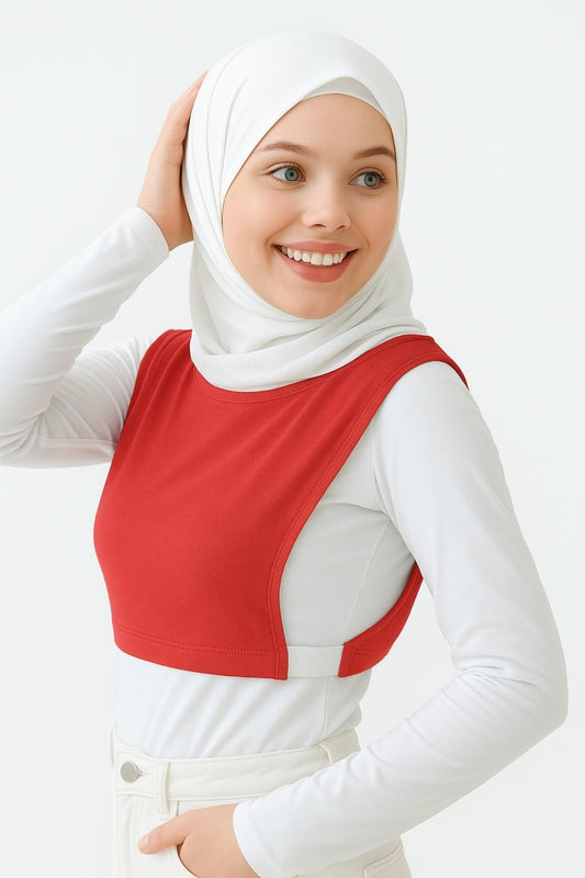 Balıkçı Kolsuz Boyunluk - Nar