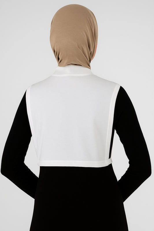 Balıkçı Yaka Kolsuz Boyunluk Modeli