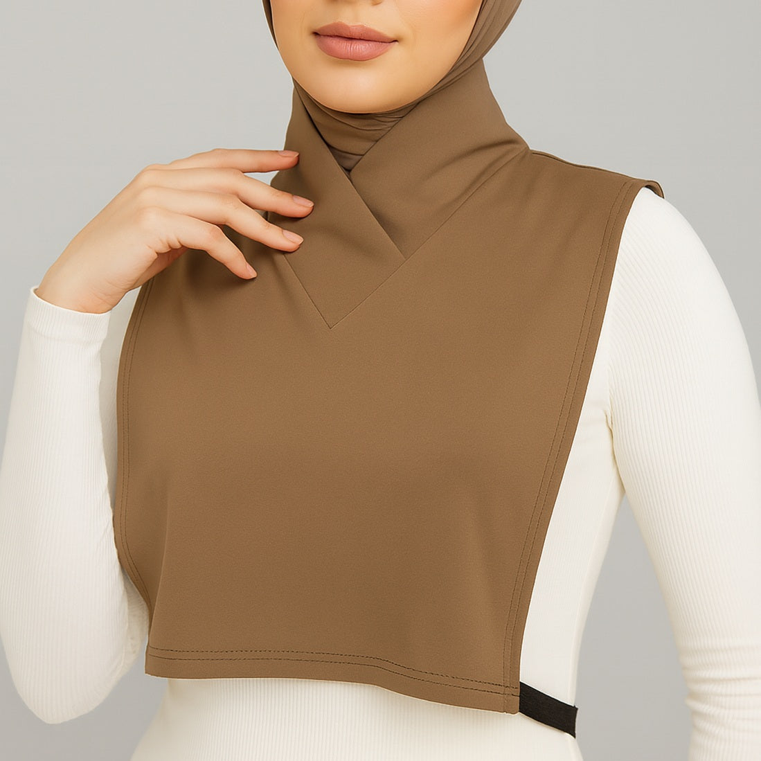 tesettür boyunluk modelleri ve uzun kolluk detaylı kadın kombin görünümü