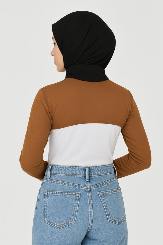 Dik Yaka Boyunluklu Kolluk - Tarçın
