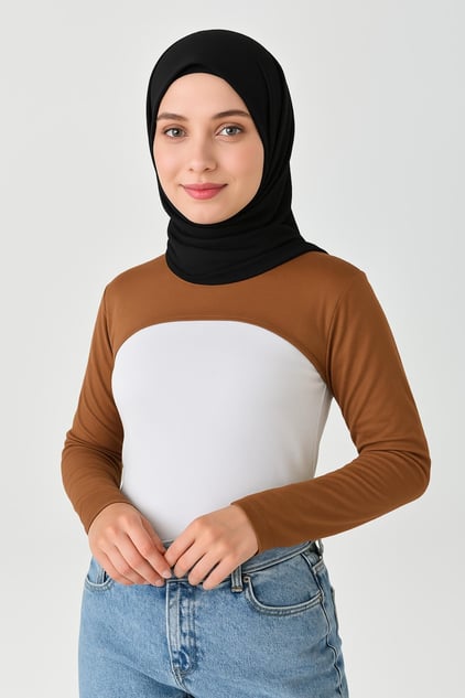 Dik Yaka Boyunluklu Kolluk - Tarçın
