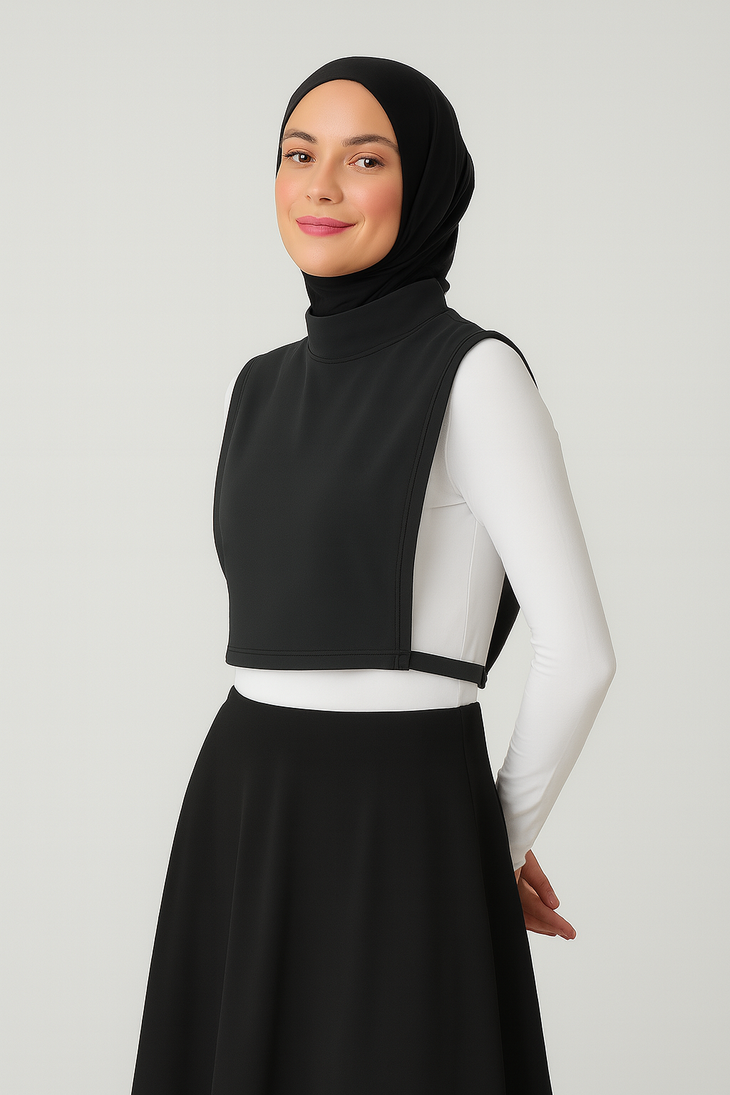 Balıkçı Kolsuz Boyunluk - Antrasit