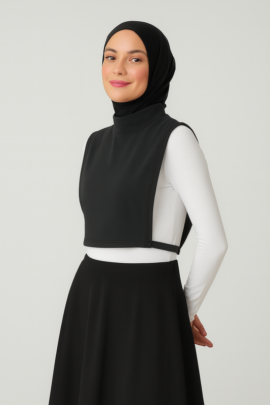 Fisherman Sleeveless Neck Collar - Anthracite