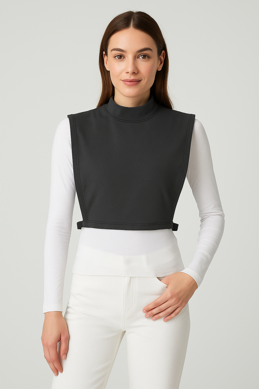 Balıkçı Kolsuz Boyunluk - Antrasit