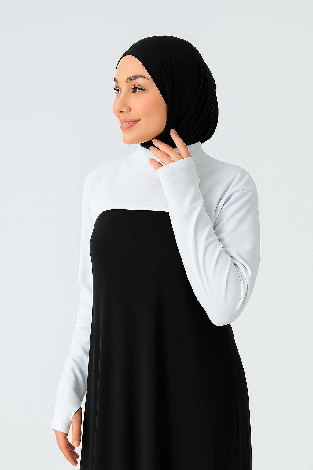 Zero Collar Neck Collar Armband - Black