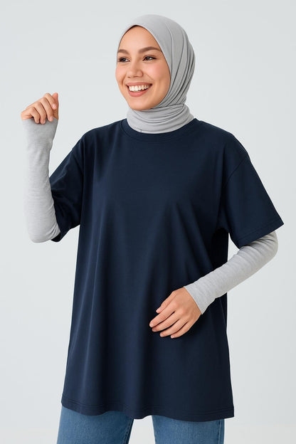 Fitilli Ekstra Uzun Kolluk - Gri