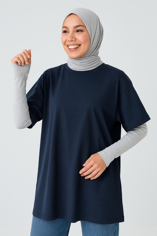 Fitilli Ekstra Uzun Kolluk - Gri