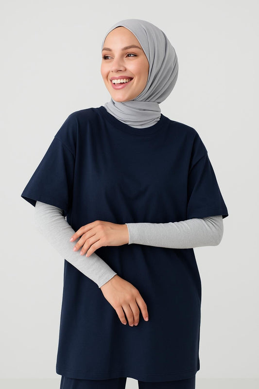 Fitilli Ekstra Uzun Kolluk - Gri