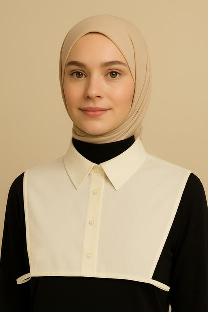 Gömlek Yakası - Krem