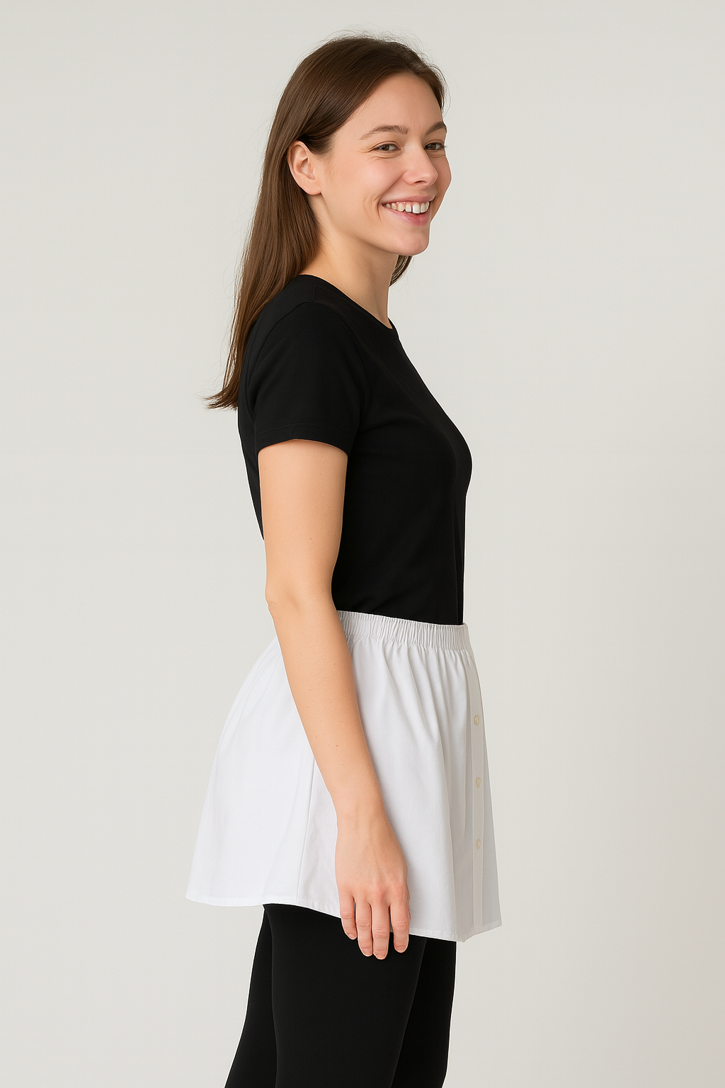 Gömlek Etek - Beyaz