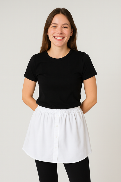 Gömlek Etek - Beyaz