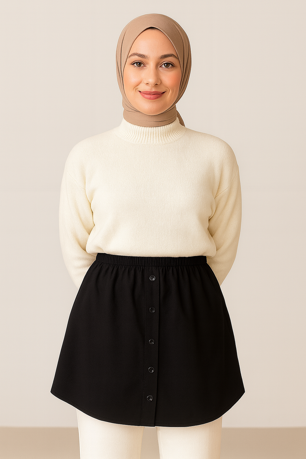 Gömlek Etek - Siyah