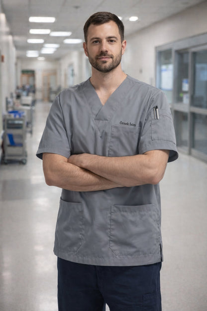 قميص تنظيف من قطعة واحدة - أسود