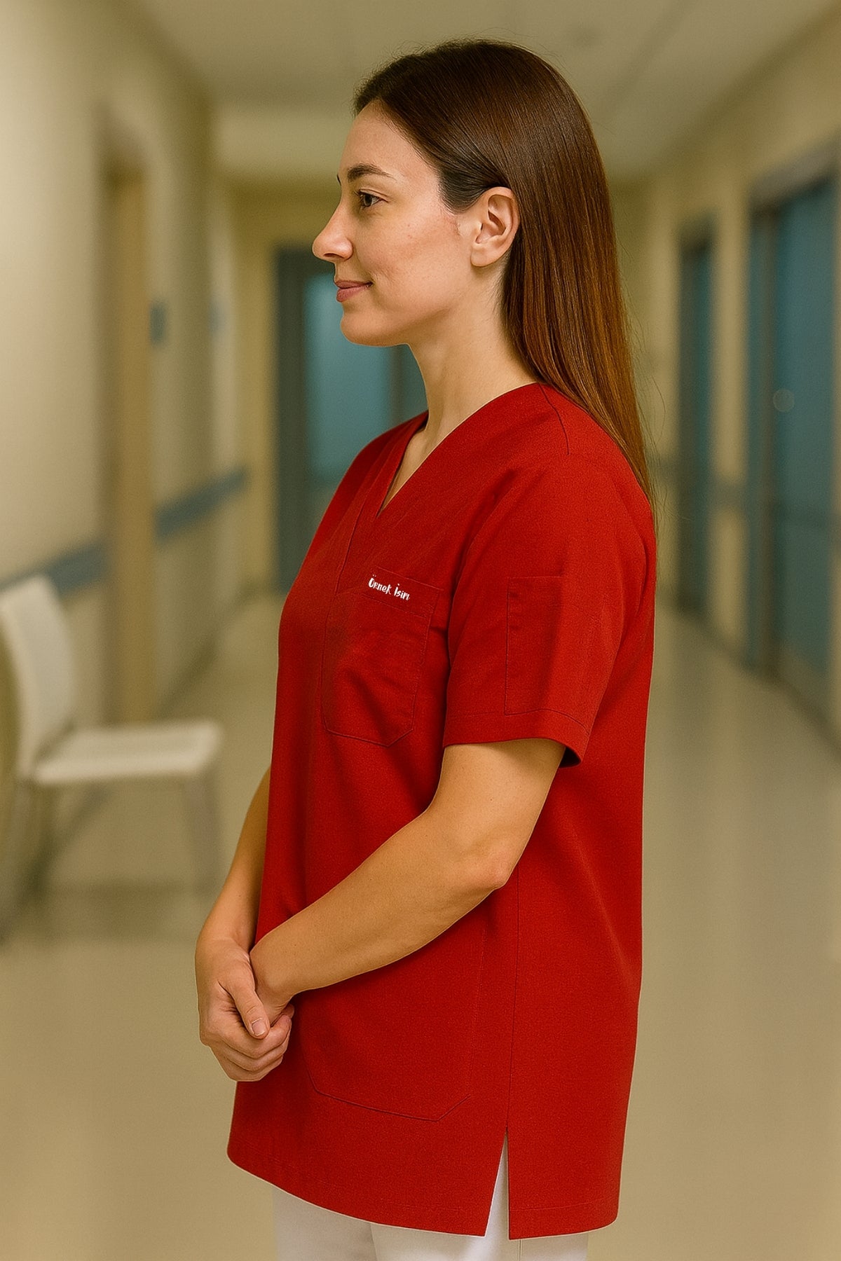 قميص تنظيف من قطعة واحدة - أسود