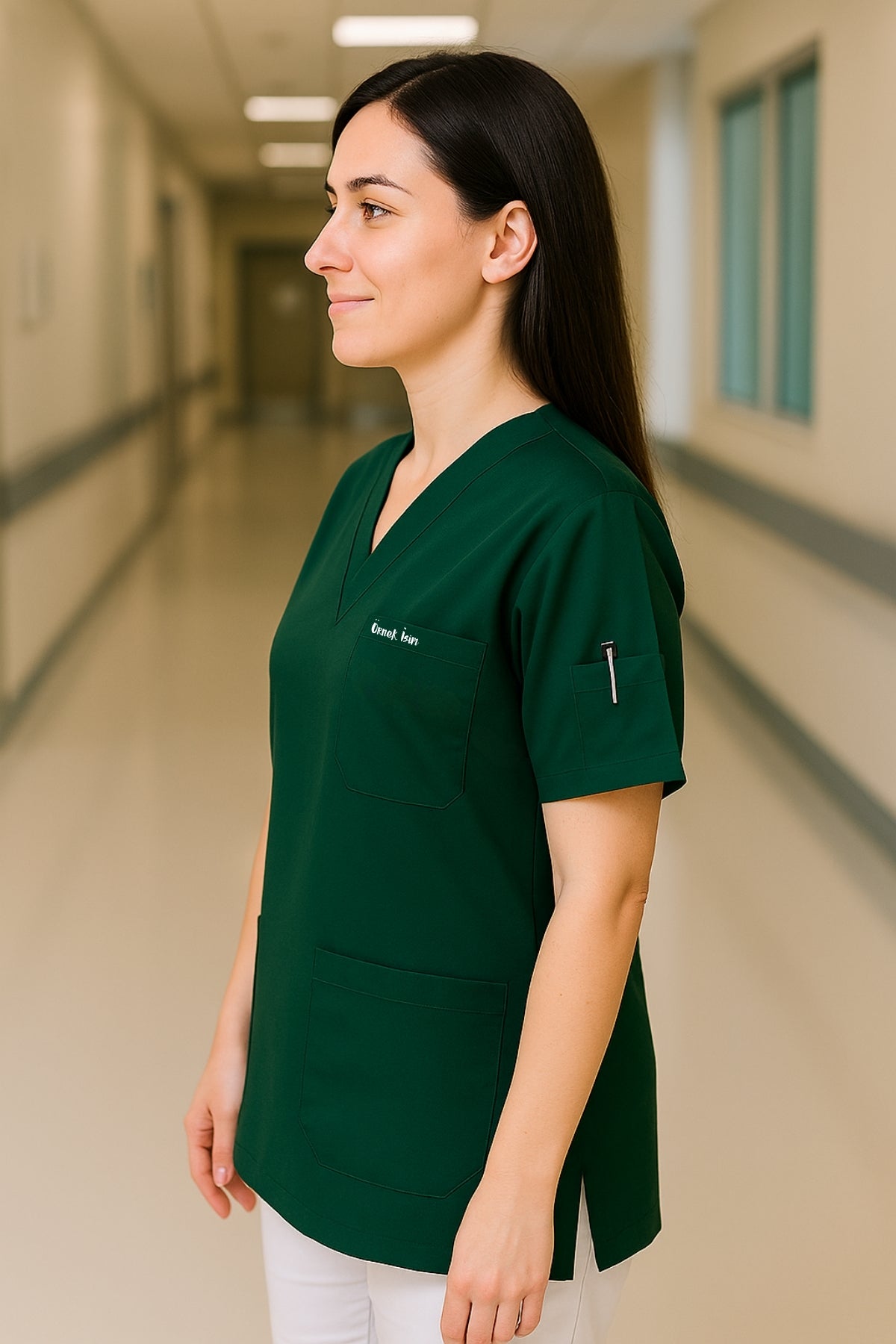 قميص تنظيف من قطعة واحدة - أسود