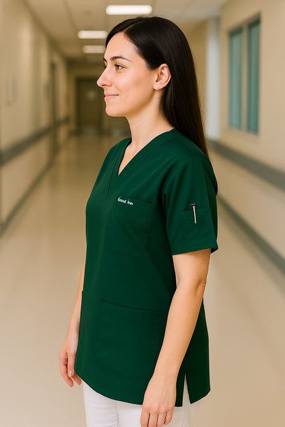 قميص تنظيف من قطعة واحدة - أسود