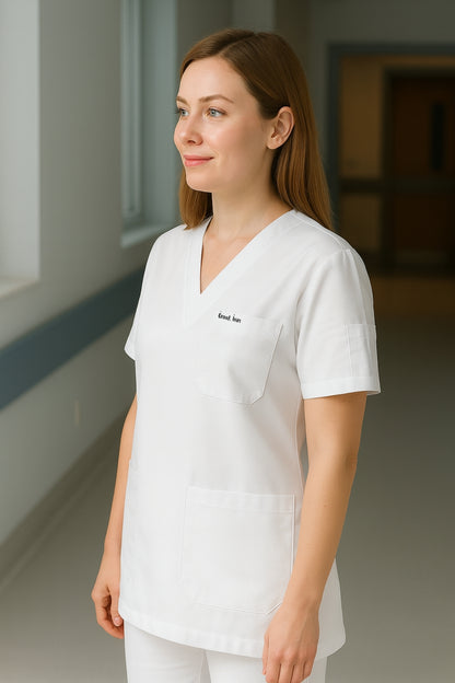 قميص تنظيف من قطعة واحدة - أسود