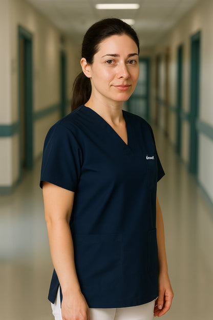 قميص تنظيف من قطعة واحدة - أسود