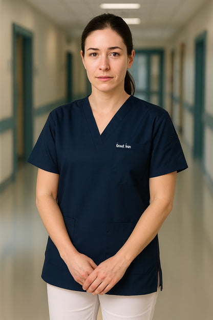 قميص تنظيف من قطعة واحدة - أسود