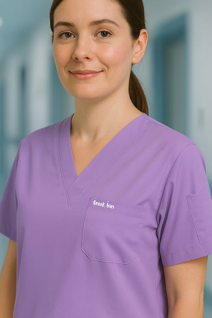 قميص تنظيف من قطعة واحدة - أسود