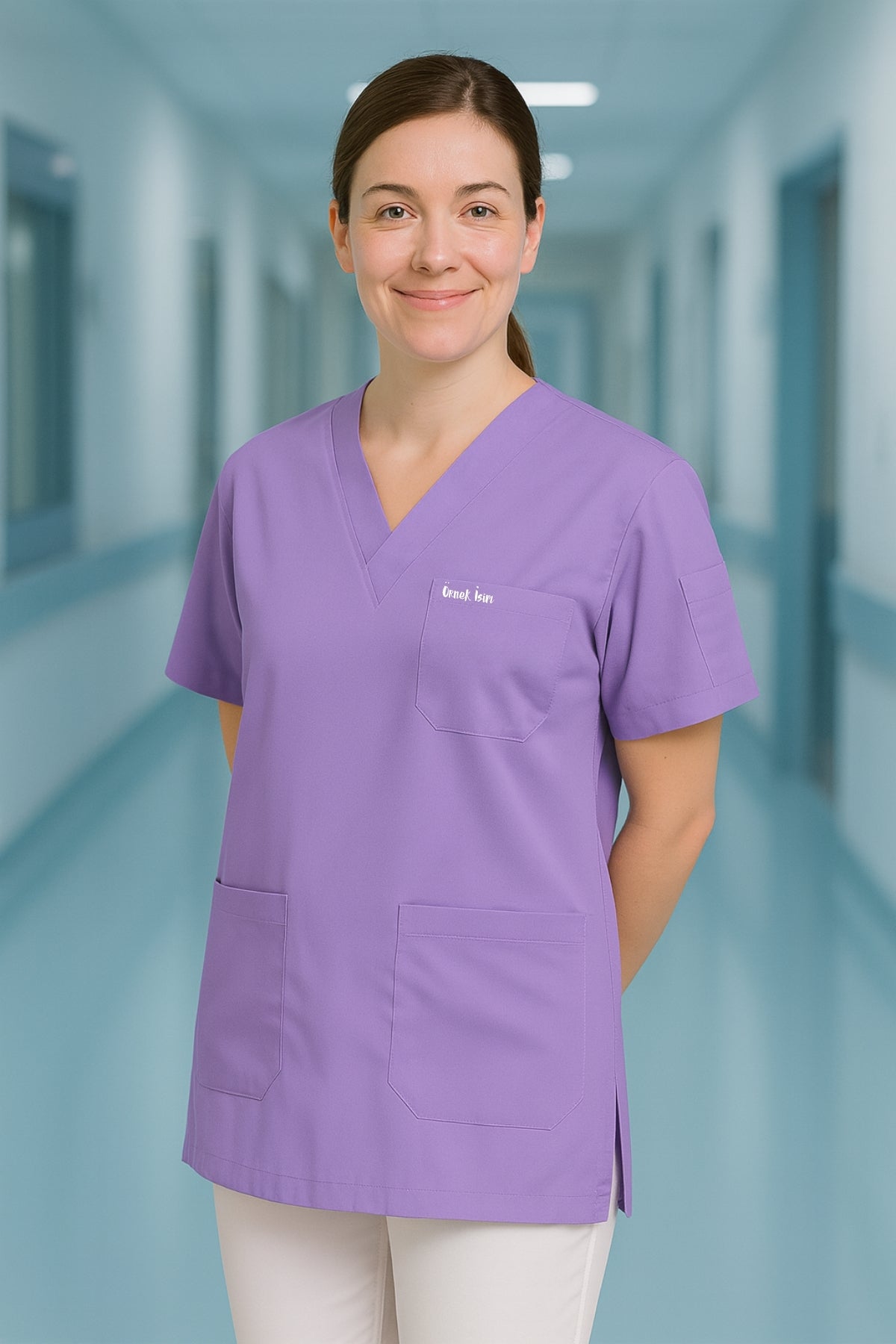 قميص تنظيف من قطعة واحدة - أسود