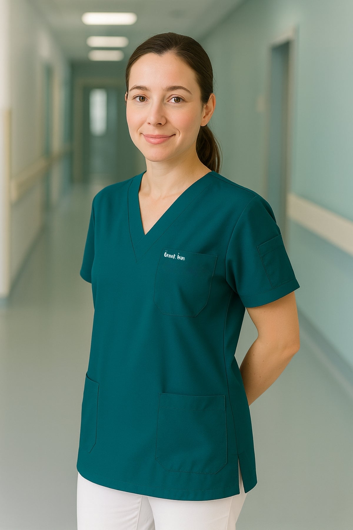 قميص تنظيف من قطعة واحدة - أسود