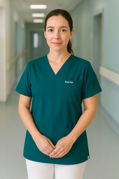 قميص تنظيف من قطعة واحدة - أسود