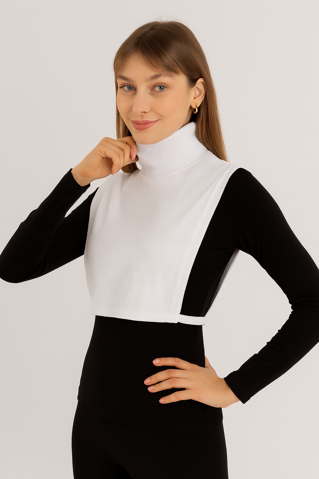 Tam Balıkçı Full Kapalı Fitilli Boyunluk - Beyaz