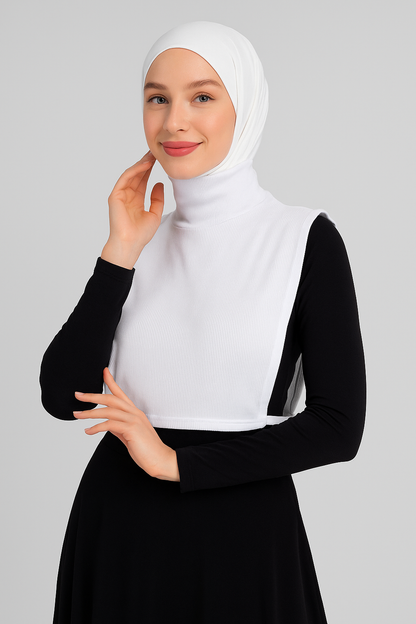 Tam Balıkçı Full Kapalı Fitilli Boyunluk - Beyaz