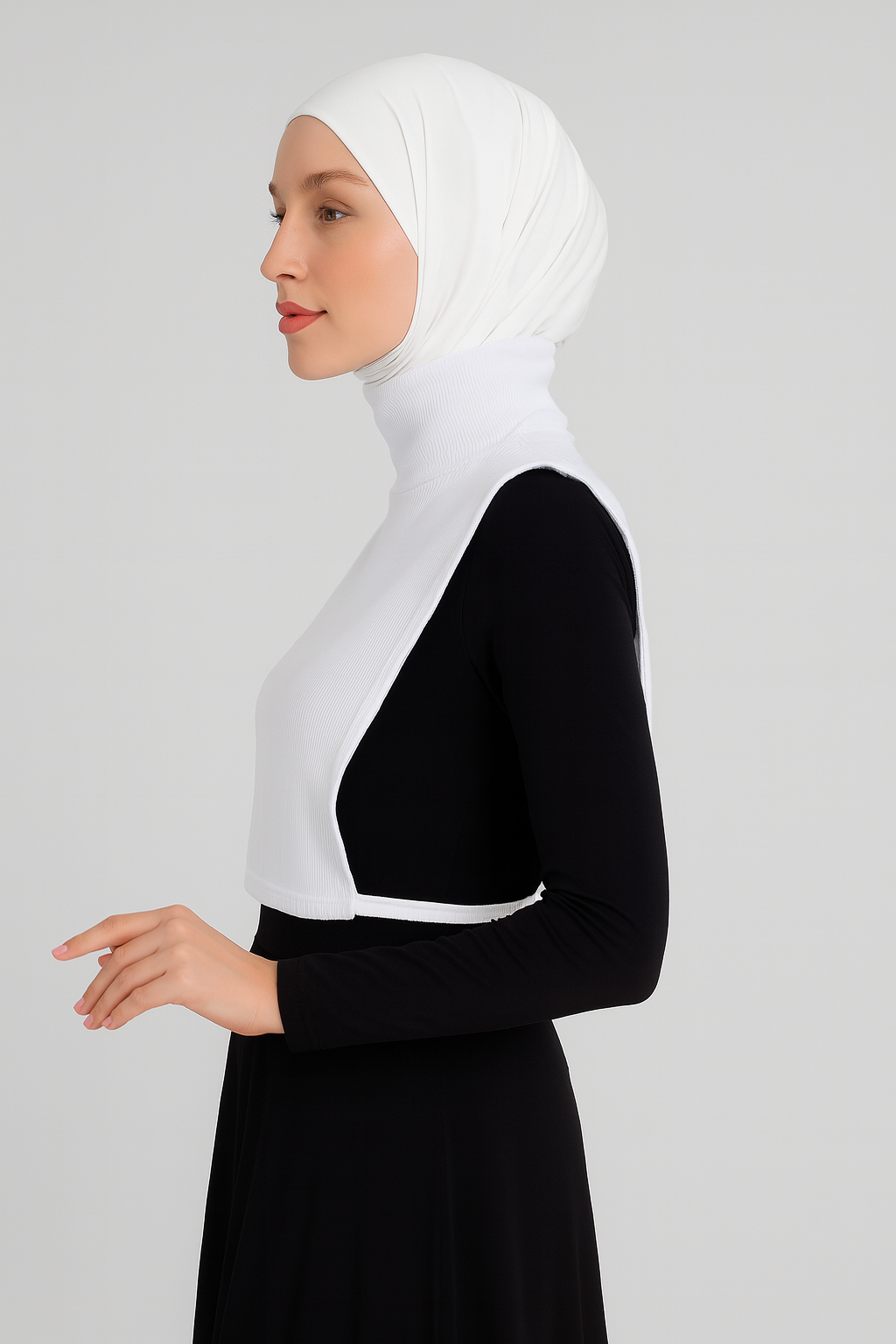 Tam Balıkçı Full Kapalı Fitilli Boyunluk - Beyaz